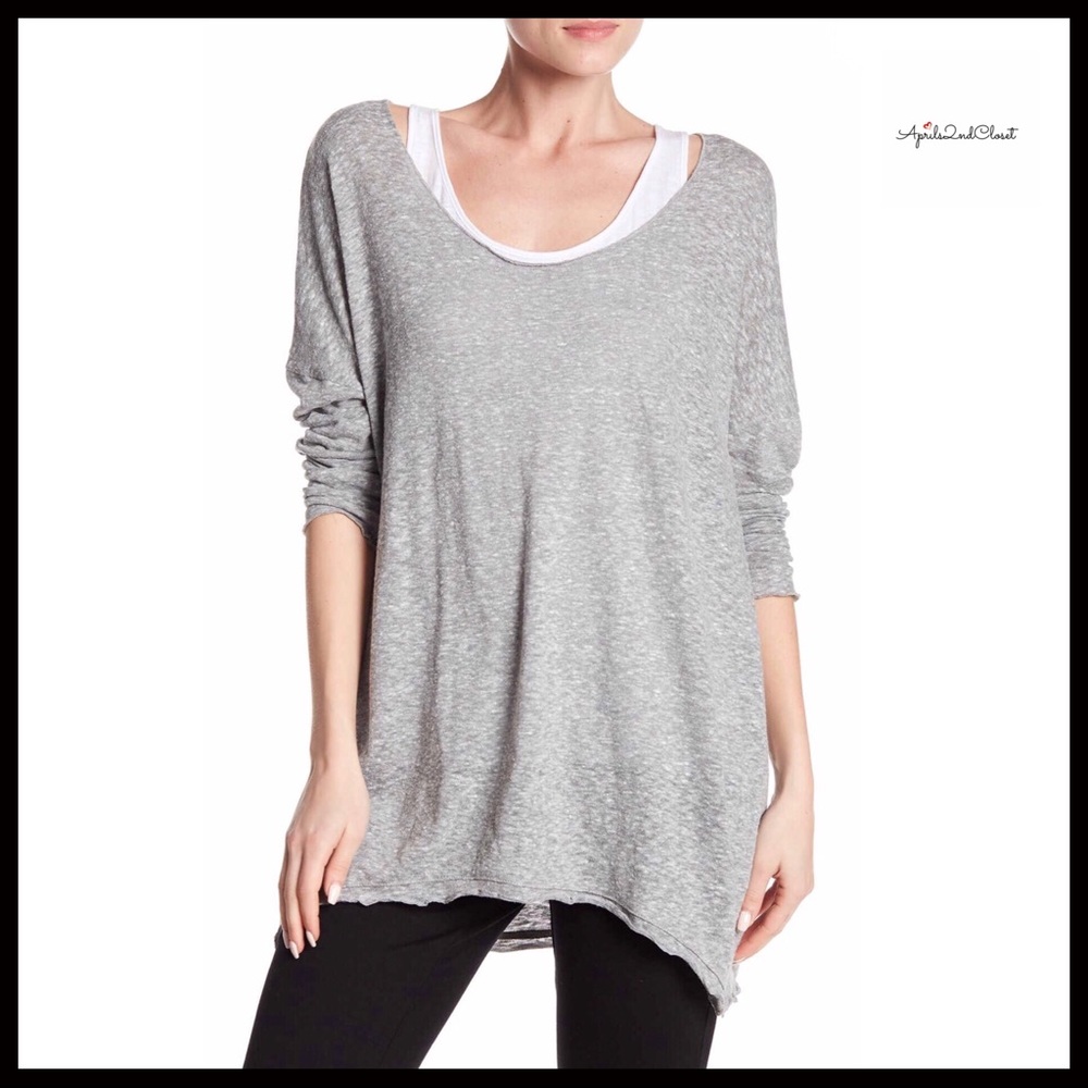 OLIVIA SKY LAYERED TANK TUNIC LIGHTWEIGHT KNIT TOP - Picture 2 of 8